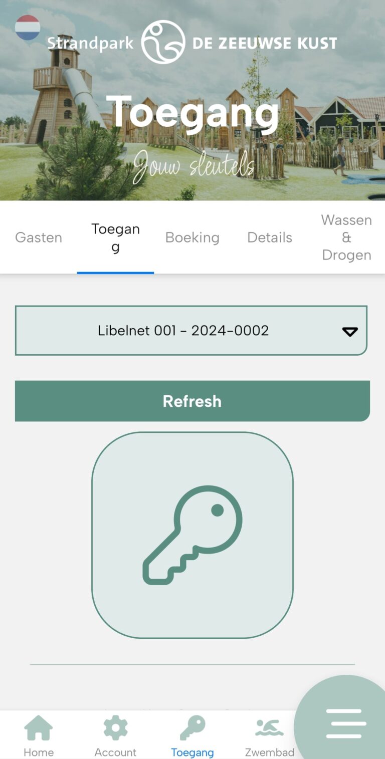 GastenApp interface